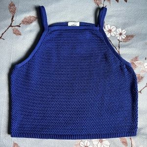 Wilfred Crochet Knit Crop Top